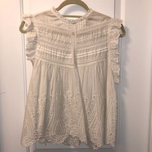 Zara Eyelet Top.